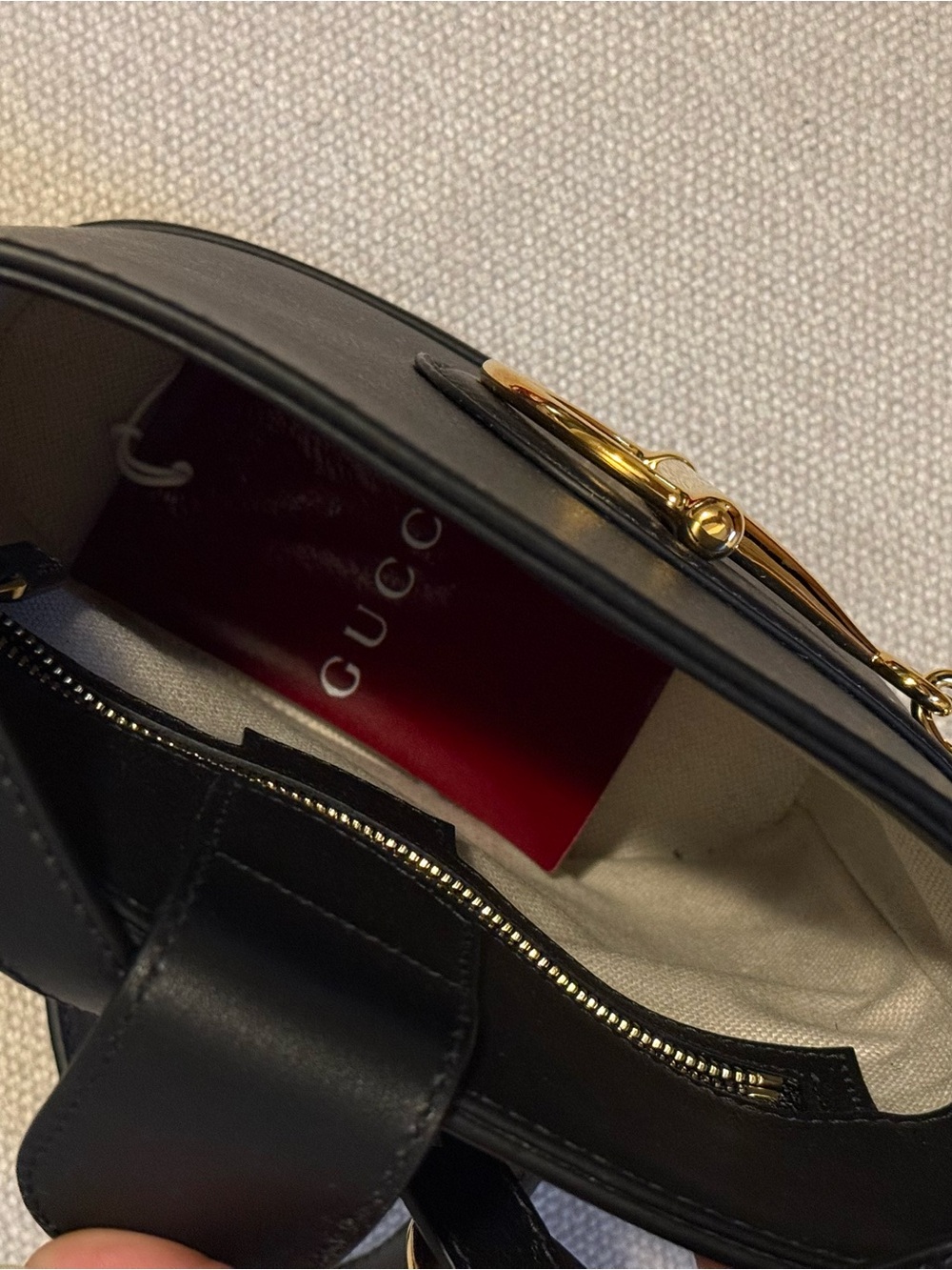 Gucci 1973 Black Leather Crossbody - Picture 4 of 14